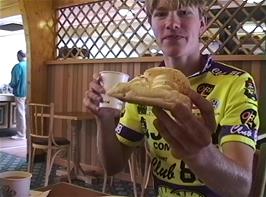Mark Hedges in the Sandringham café